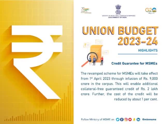 Major highlights of Union Budget 2023-24 related to MSMEs. #AmritKaalBudget #AmritMahotsav #MSME #MSME #budget2023