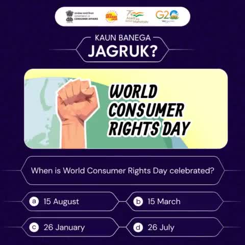 Share your answers with us in the comment section below. We will share the answers soon.

#worldconsumerrightsday