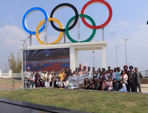 #YuvaSangam team of Central University Punjab visits Olympian Park, Sangaithel today.

#EkBharatShreshthaBharat