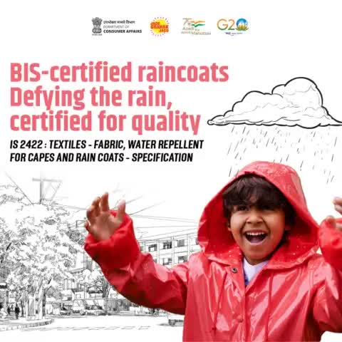 Experience protection from the rain with BIS-certified raincoats that meet the highest standards of quality.

#qualitycheck #rainyseason