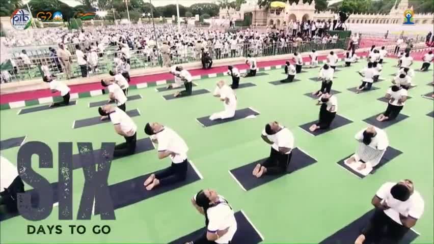 6 Days to go for #InternationalDayofYoga2023