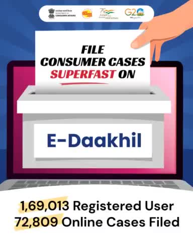 Facing consumer issues but short on time?
 
e-Daakhil offers a streamlined platform to file your complaints with the Consumer Commission easily and efficiently.
#edaakhil