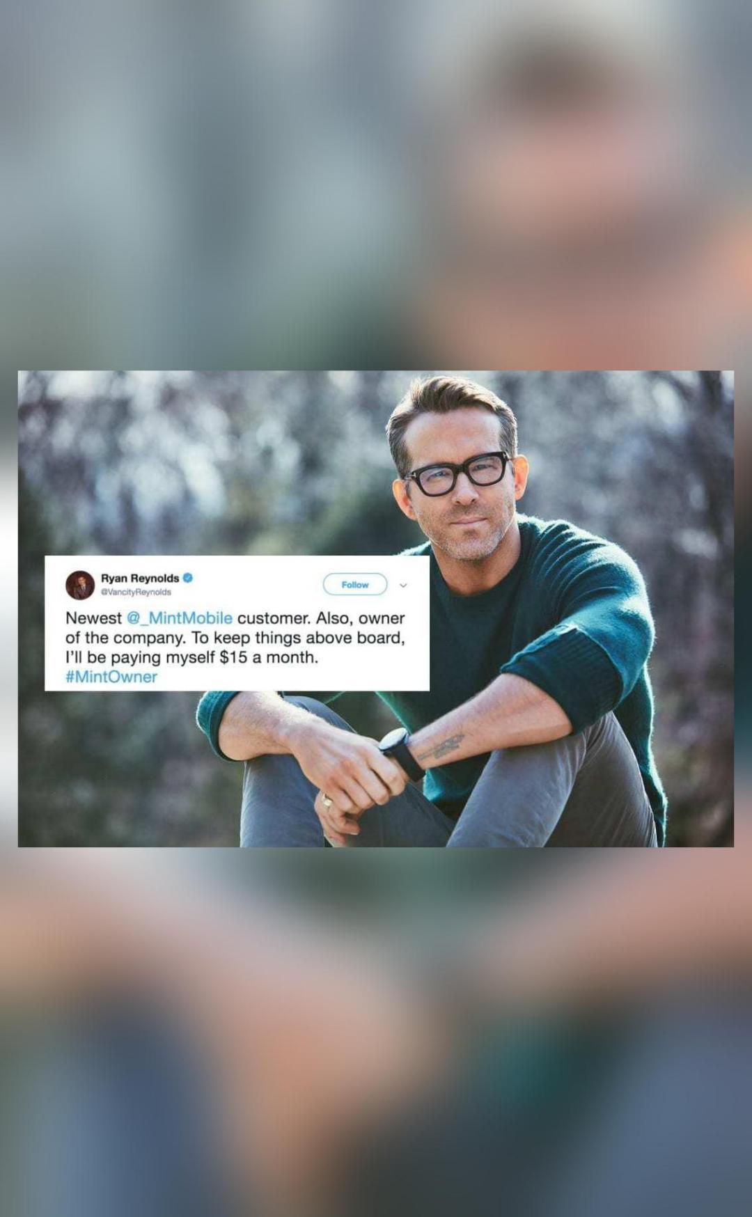 Actor Ryan Reynolds buys ownership stake in US carrier Mint Mobile