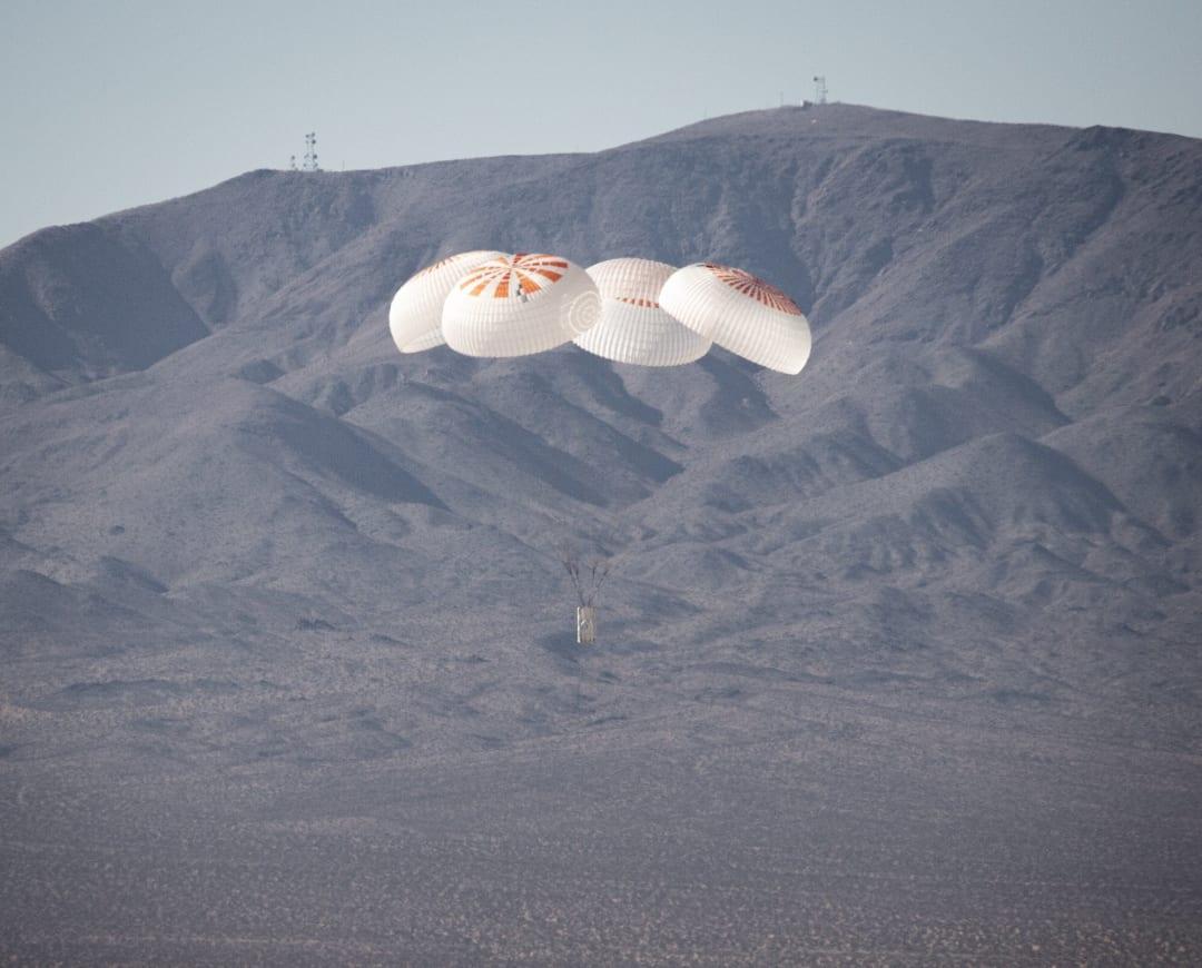 SpaceX completes 7th system test of parachutes for astronaut return