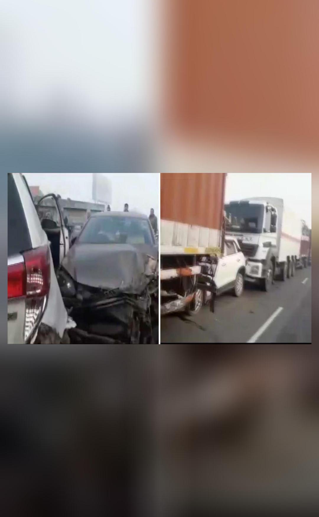 30 vehicles collide into each other on Jaipur-Delhi highway due to ...