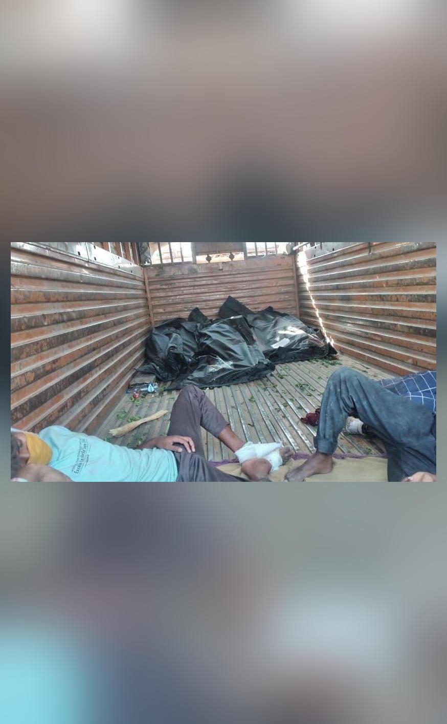 UP accident victims' bodies along with injured sent to Jharkhand in open truck National News