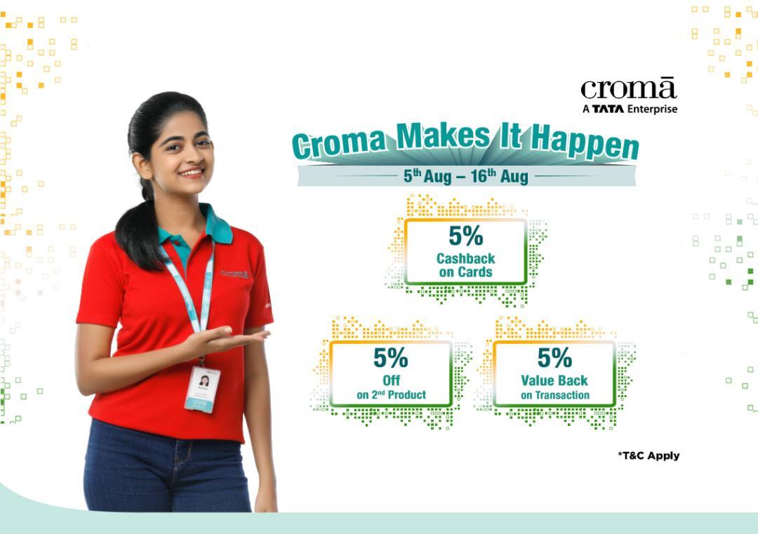 Croma launches 555 offer under its campaign “Croma Makes it Happen
