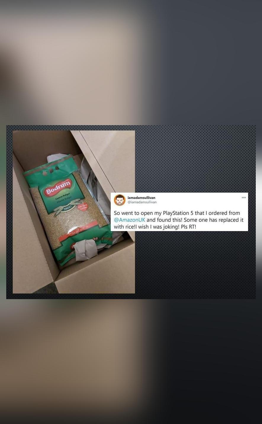 Amazon UK users report getting rice, cat food instead of PS5 console