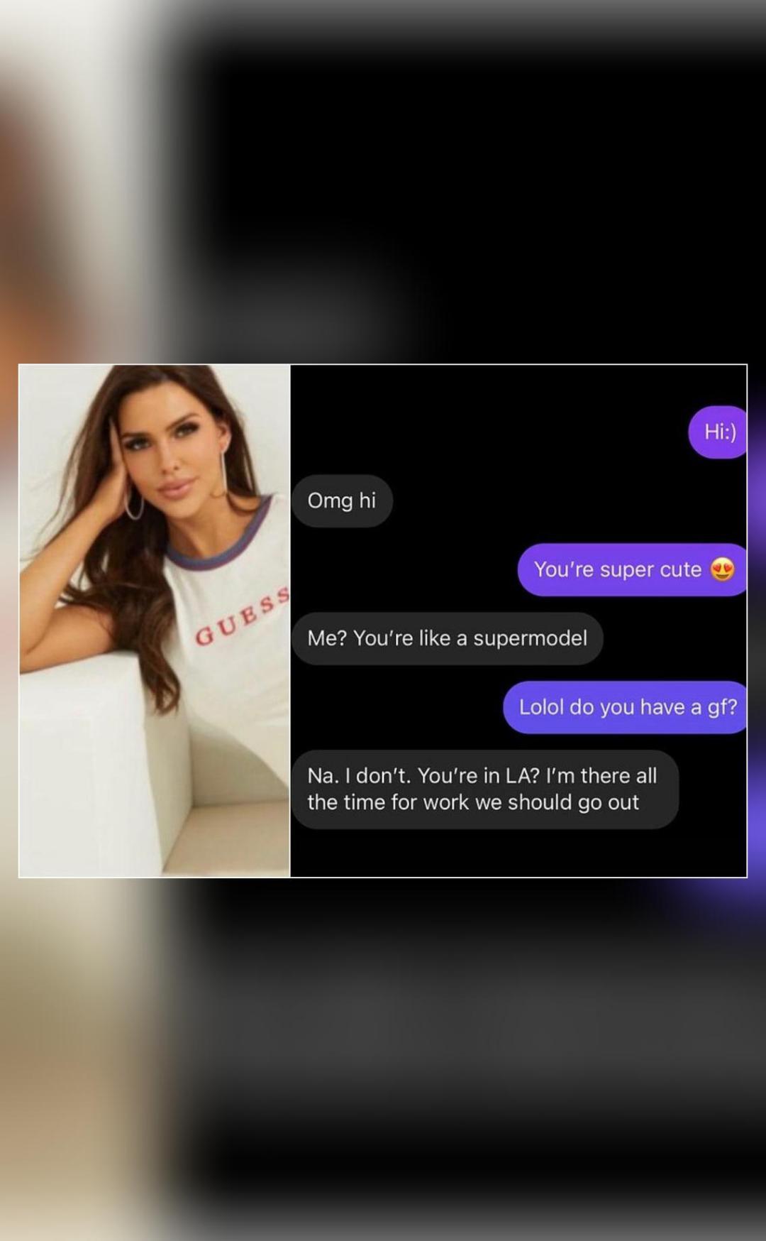 Model helps women catch cheating boyfriends by texting them on Insta