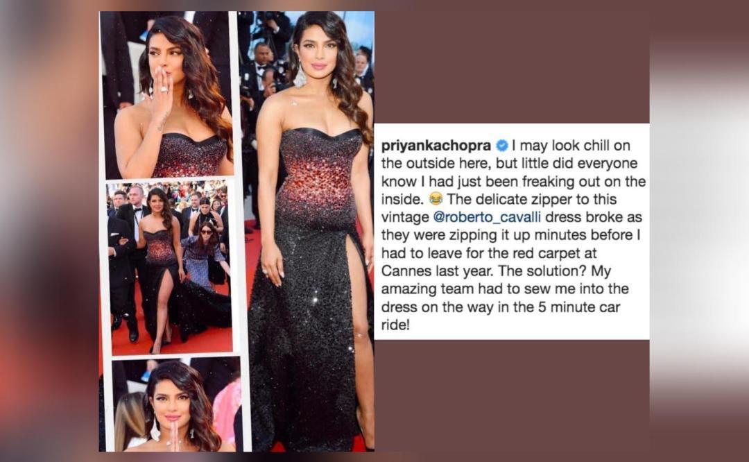 I may look chill, but my dress' zipper broke last minute Priyanka on