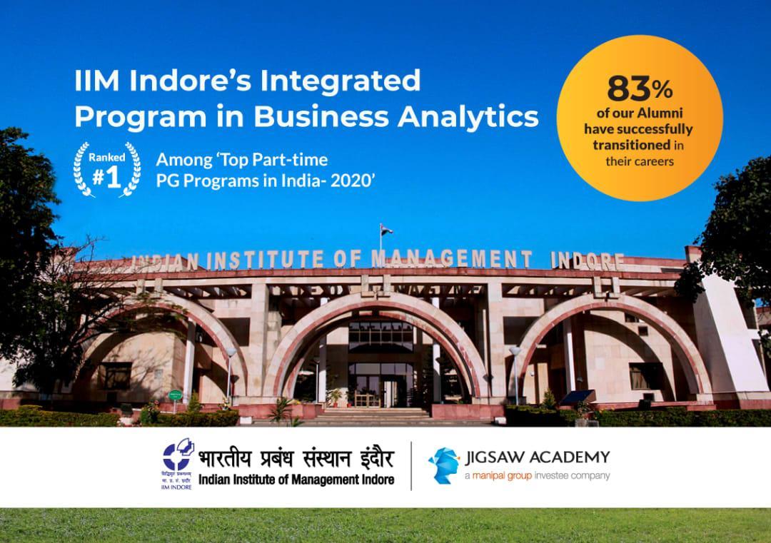IIMI & Jigsaw Academy open admissions for Business Analytics program