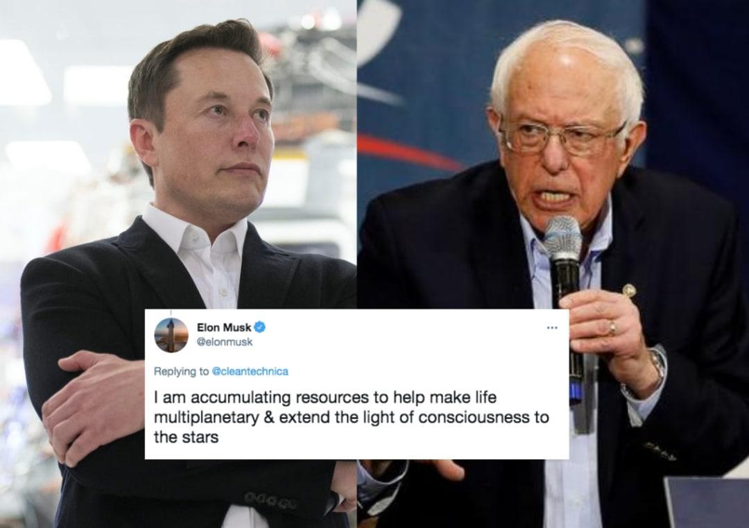 Bernie attacks Musk over his wealth & calls him 'greedy'; Musk responds