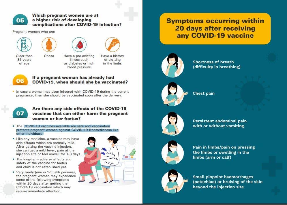 Govt issues guidelines for vaccination of pregnant women against COVID19