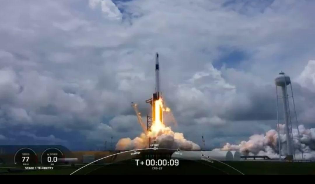 SpaceX launches 3,300 kg of cargo including water bears, squids to ISS