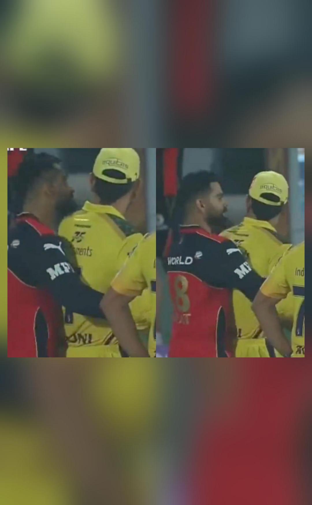 Virat Kohli Hugs Ms Dhoni From Behind After Their Ipl 2021 Match Pics Go Viral Sports News 6108