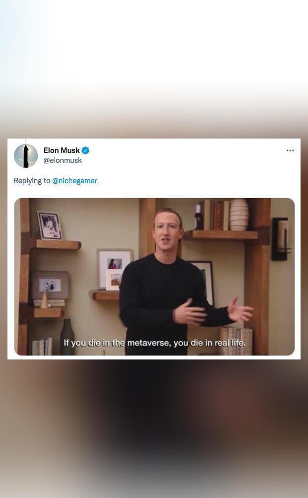 If You Die In Metaverse You Die In Real Life Musk Posts Meme On Facebook Rebranding If You Die In Metaverse You Die In Real Life Musk Posts Meme On Facebook Rebranding