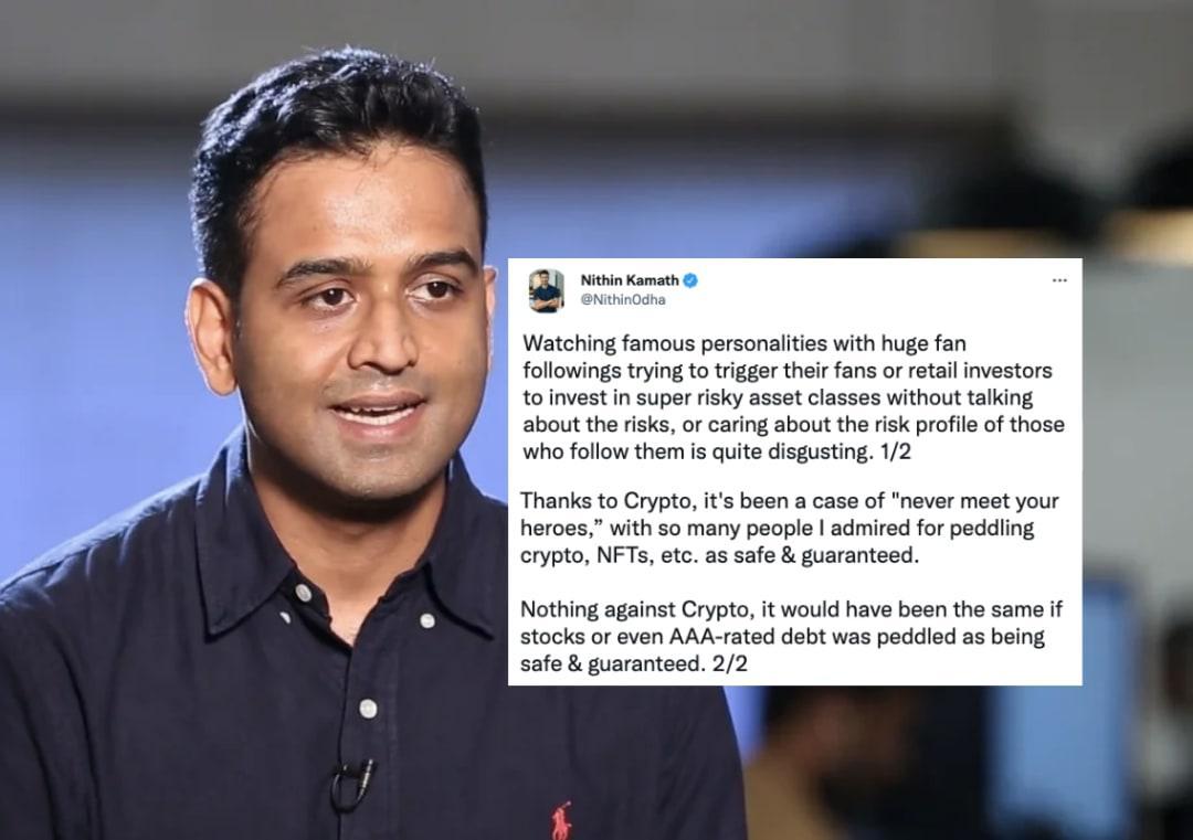 Celebs peddling crypto as safe is quite disgusting: Zerodha CEO