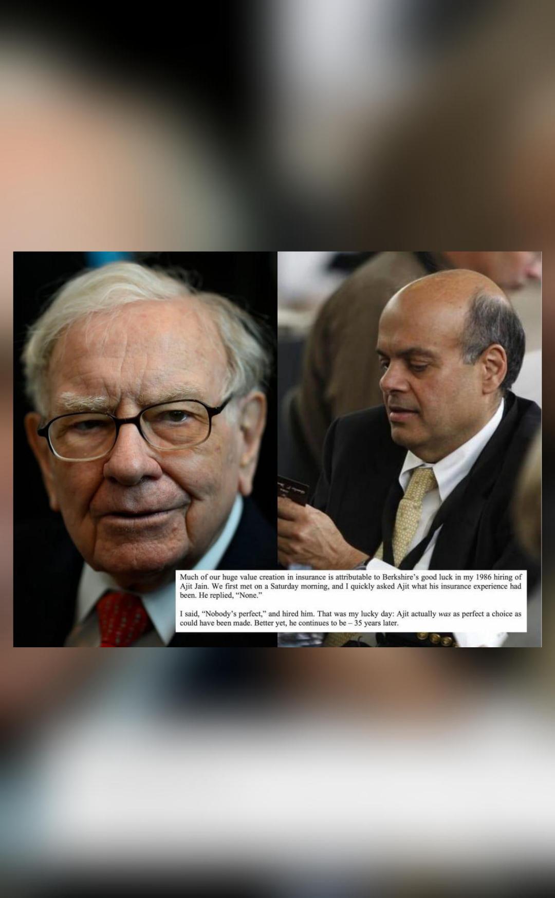 World's 6th richest man Buffett praises IITian Ajit Jain, calls hiring ...