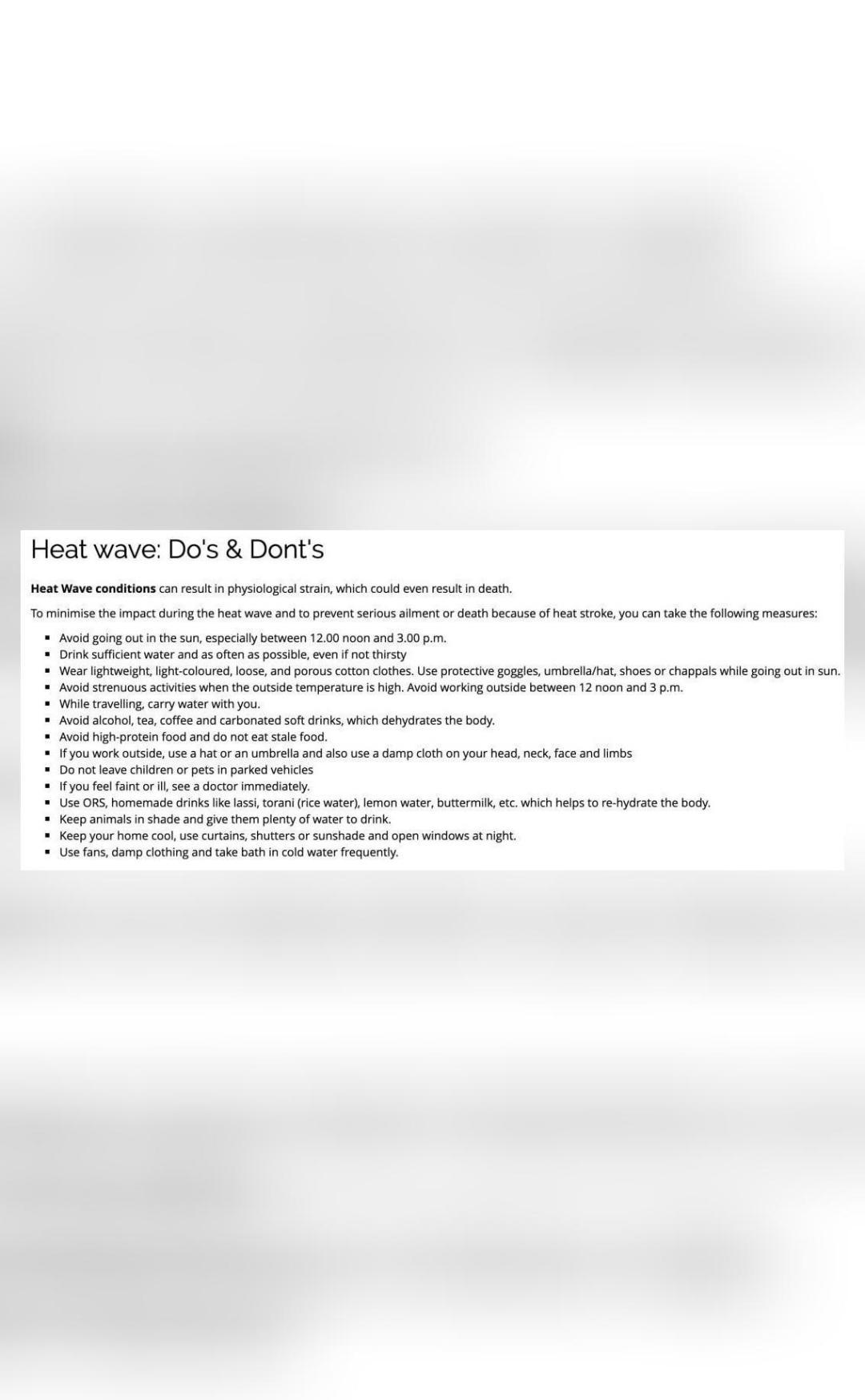 How can one prevent health issues as heat wave hits several states?