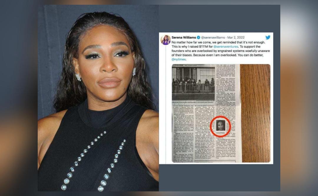 You can do better NYT Serena as paper prints her sister's pic in story