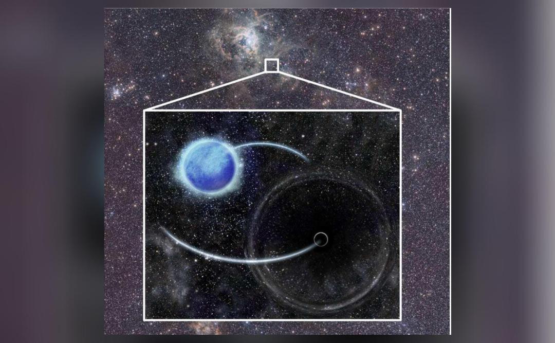 Scientists discover 1st dormant black hole outside Milky Way, share