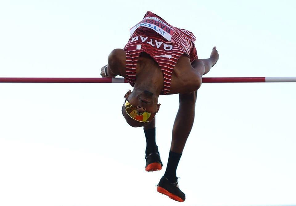 Qatar's Barshim wins 3rd straight high jump gold at World Championships