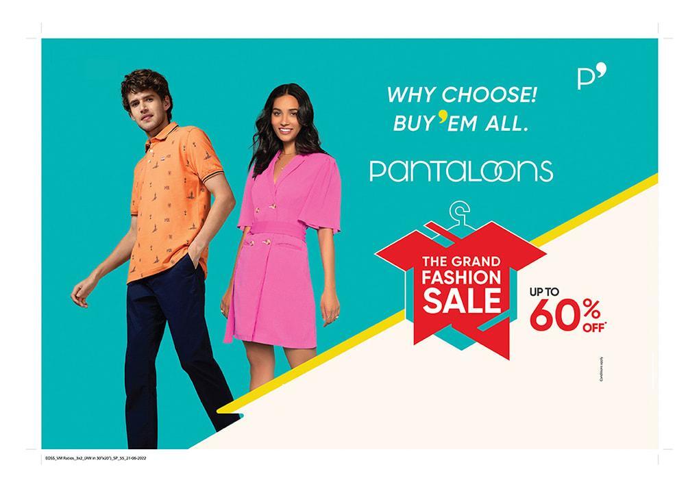 Pantaloons announces Grand Fashion Sale with upto 60 off