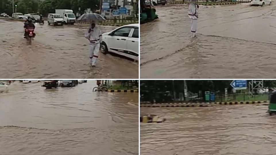 Waterlogging in several areas in Delhi, Gurugram after heavy rain; pics