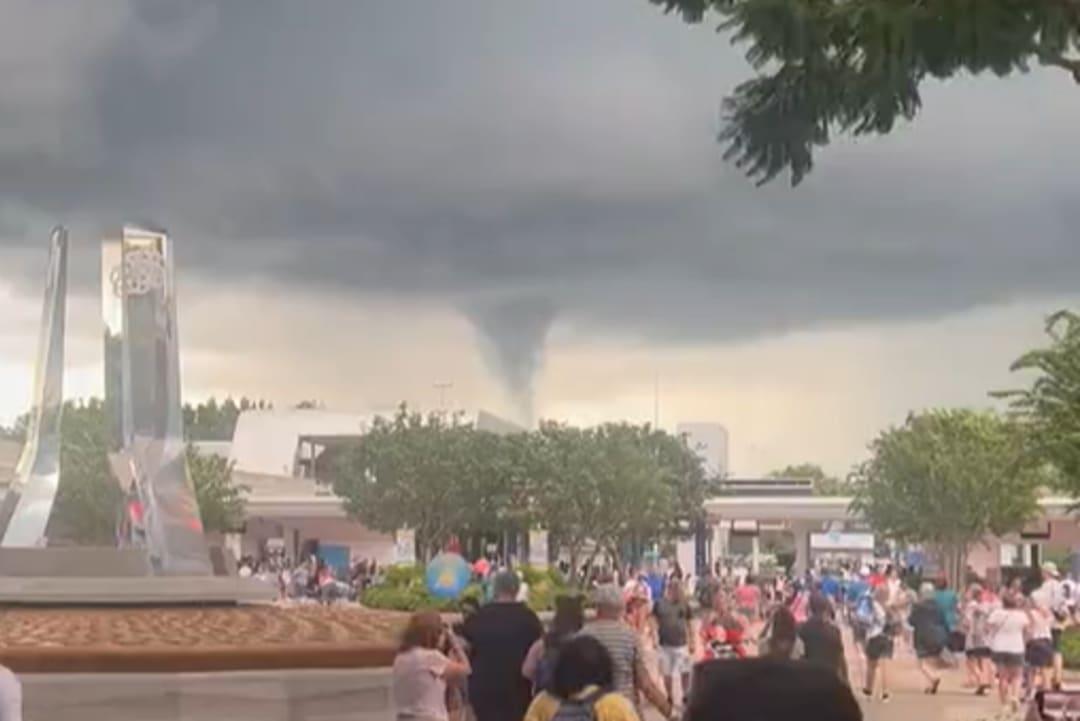 Funnel cloud forms over Disney World in US; video goes viral