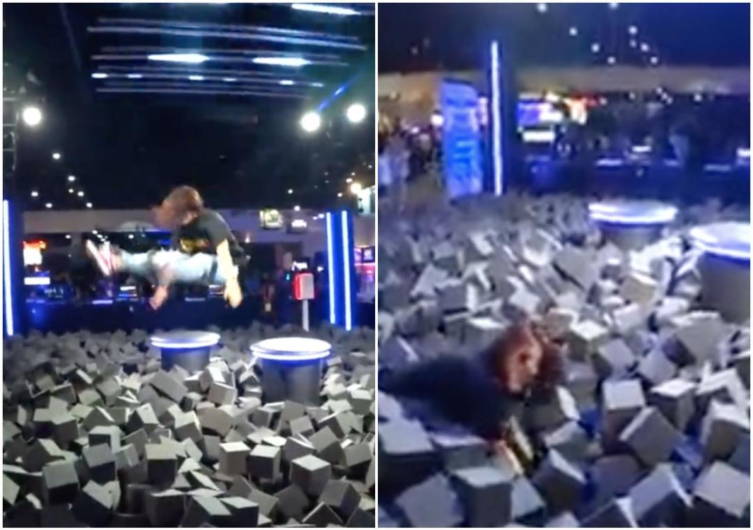 Streamer breaks her back after jumping into foam pit at TwitchCon in US