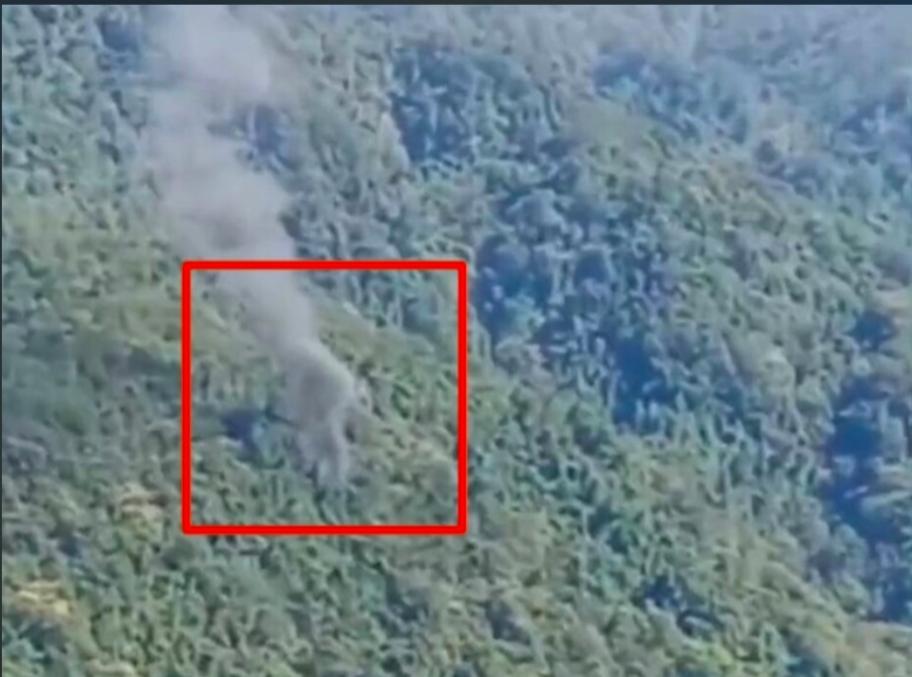 Video from site of Army helicopter crash in Arunachal Pradesh surfaces