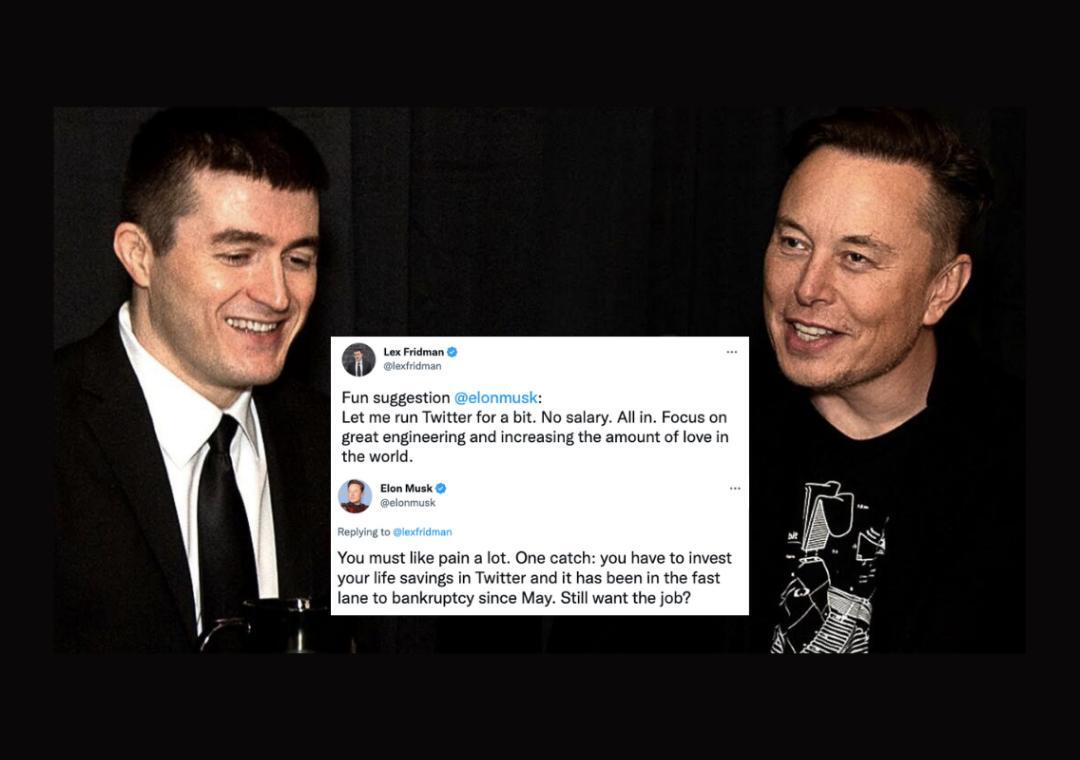 Lex to host Elon Musk for a live podcast/Twitter space hybrid sometime next  week : r/lexfridman