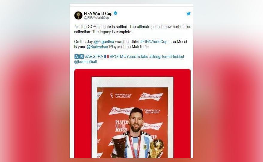 Fifa Deletes The Goat Debate Is Settled Tweet