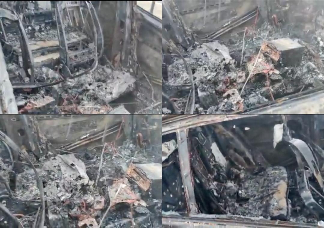 Video shows Rishabh Pant's car completely charred from inside after ...