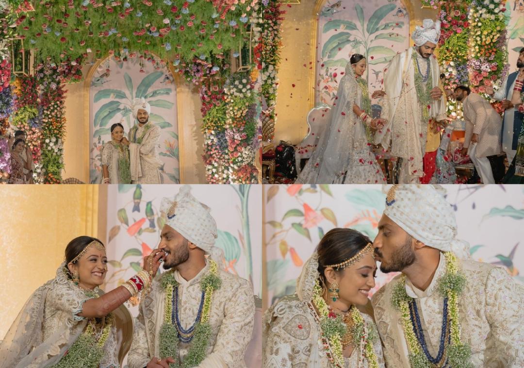 Cricketer Axar Patel shares pics from his wedding to Meha Patel ...