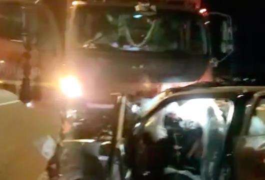 4 killed, 17-year-old girl hurt as speeding truck hits car in MP ...
