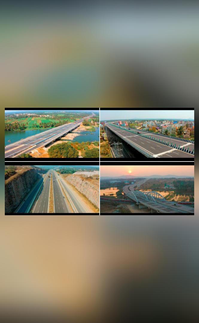 PM Modi shares photos of Bangalore-Mysore Expressway