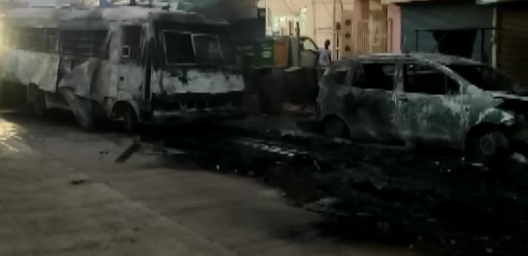 Vehicles Torched During Clash In Maha On Ram Navami Eve Clip Out 