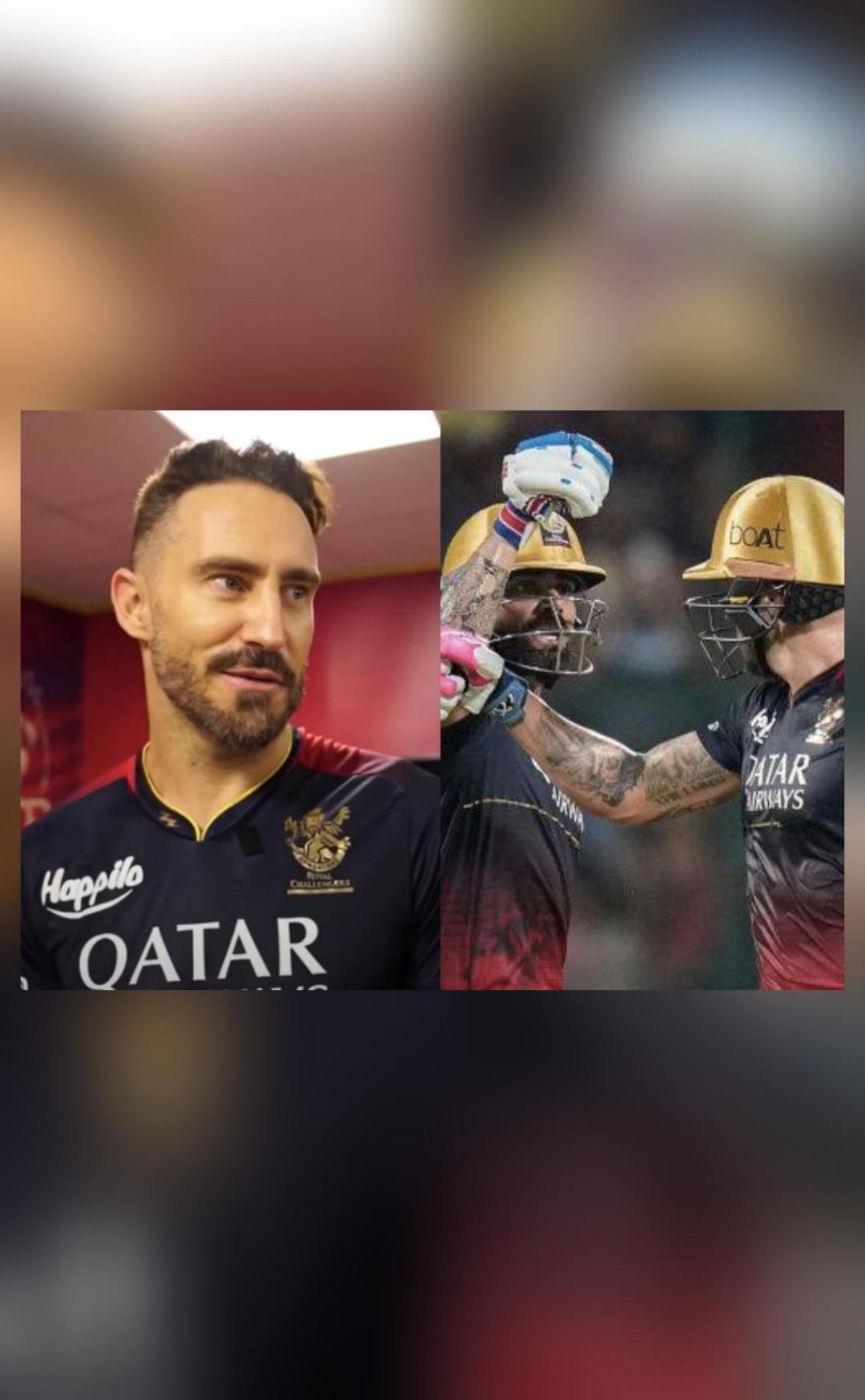 Virat and I have really good friends, even our wives Faf IPL