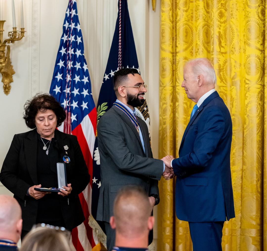 Biden honours Indian-origin police officer with Medal of Valour