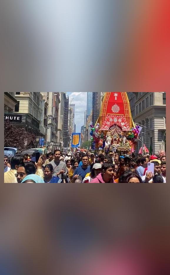 ISKCON organises Ratha Yatra in New York City; video surfaces