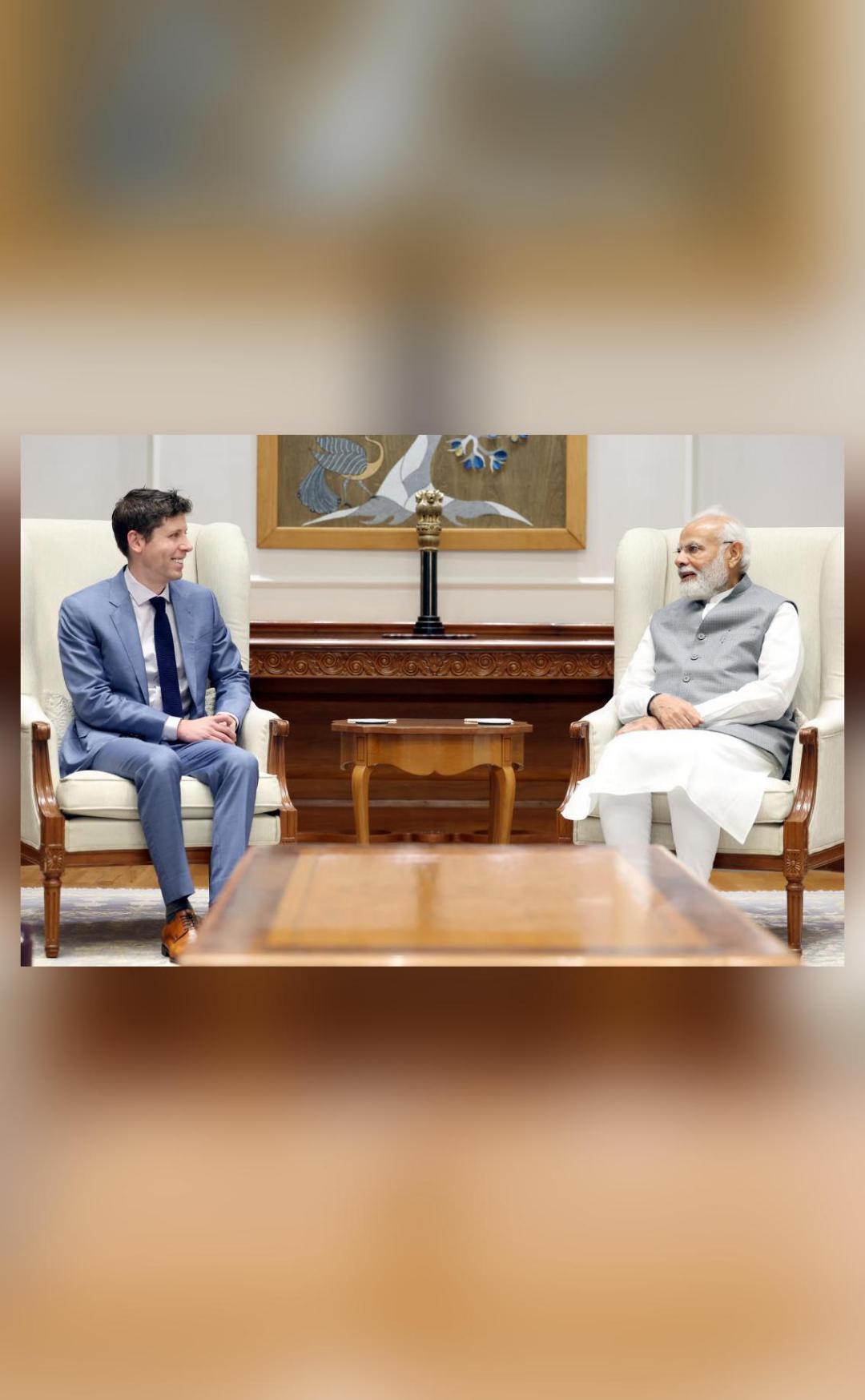 OpenAI CEO shares pic with PM Modi, says had 'great conversation'