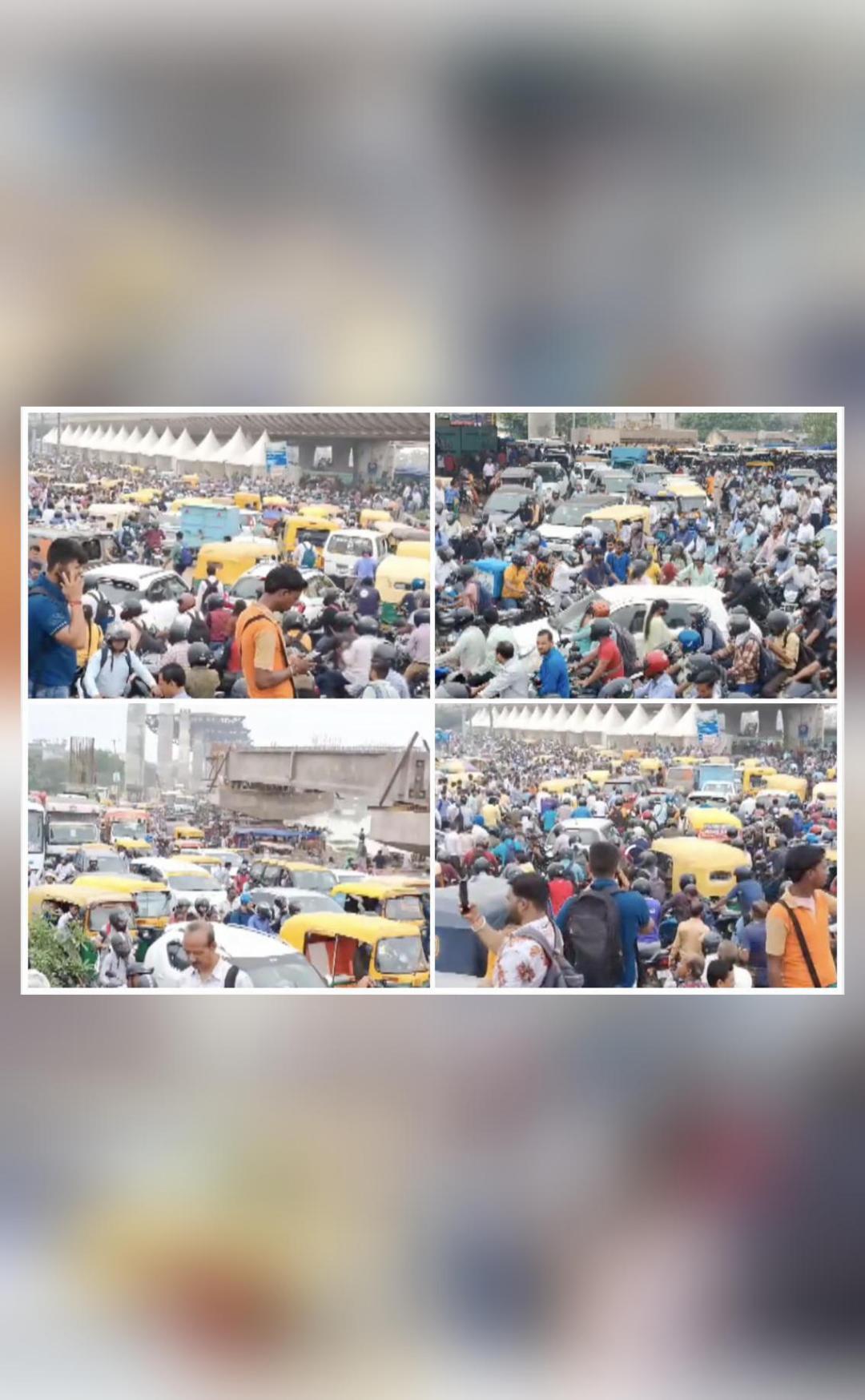 Video Shows Traffic Jam Near Delhi s Shastri Park Due To Waterlogging