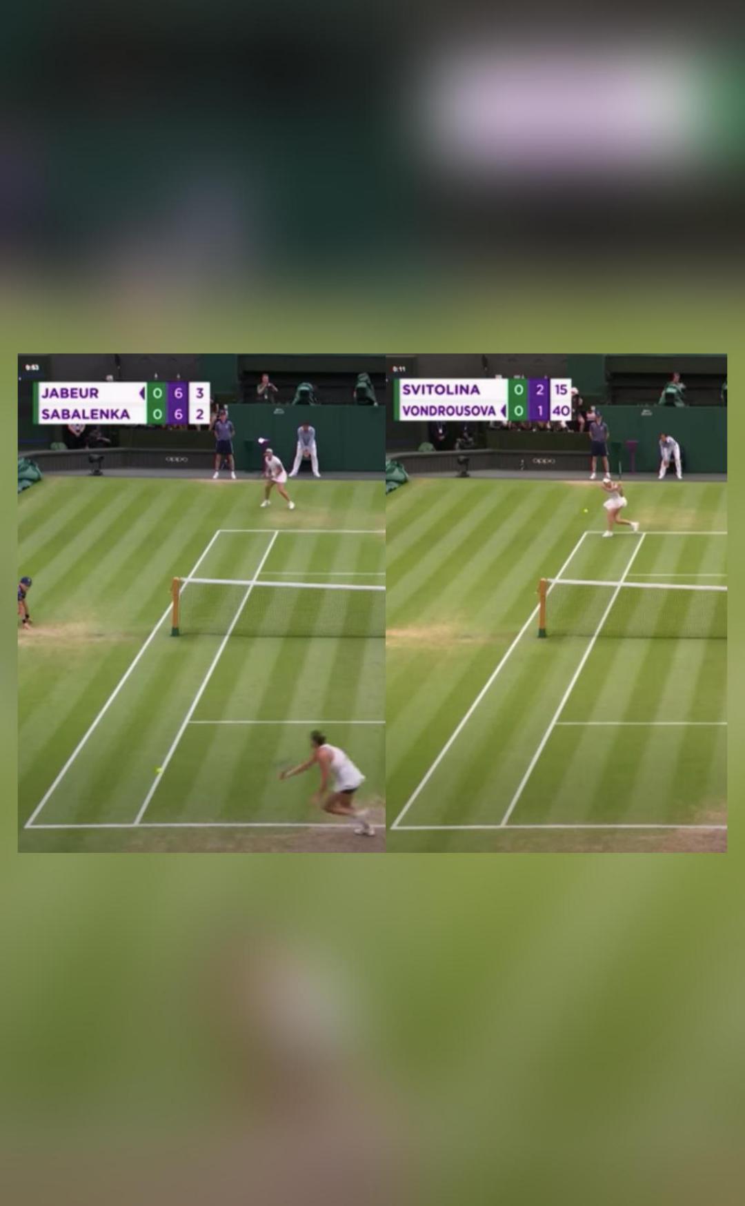 Wimbledon shares 'big moments' from women's singles semifinals