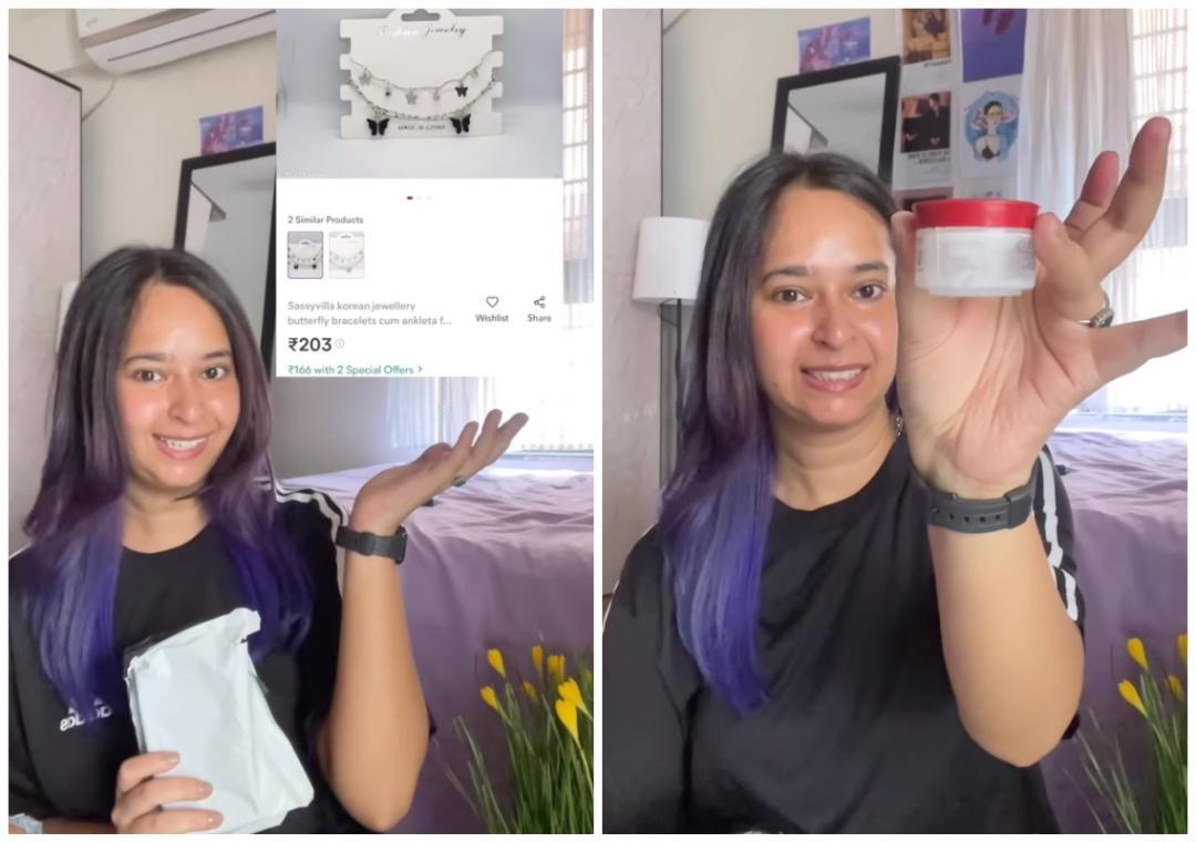 Woman orders jewellery from Meesho, gets empty cream box; shares video
