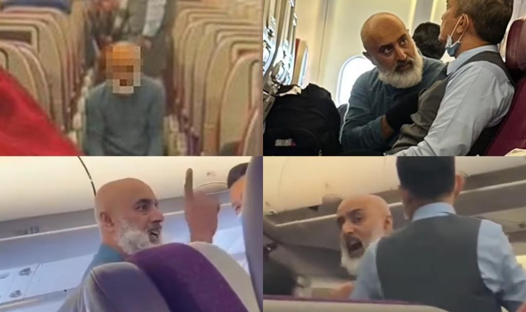 Flight returns to Sydney as man creates ruckus shouts #39 Are you slaves
