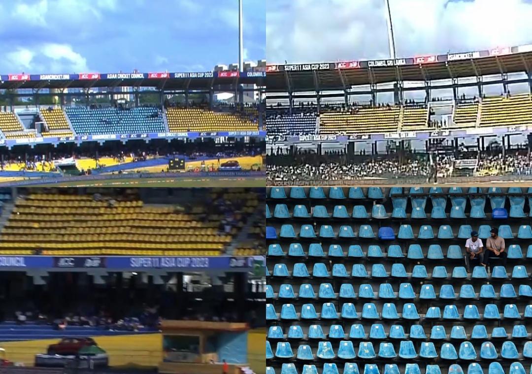 Pics of empty seats during India-Pakistan match go viral, fans react - Vimarsana News