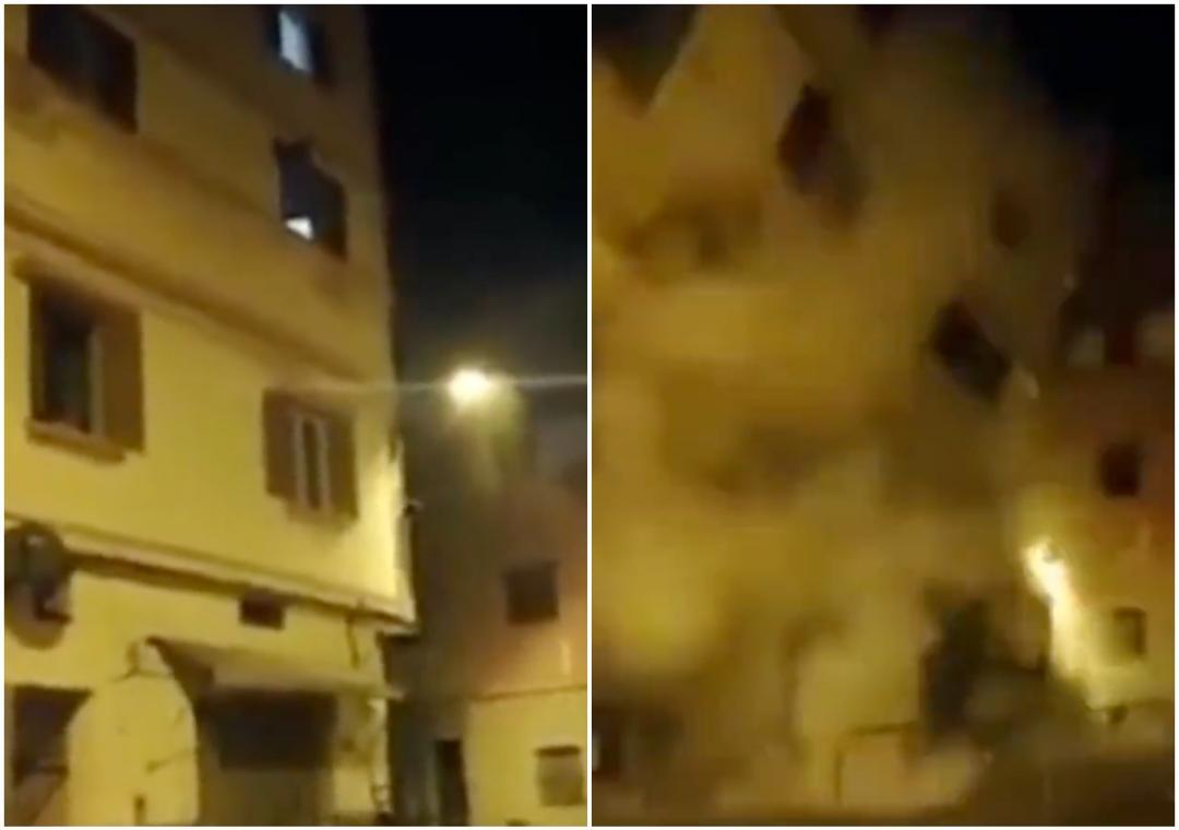 Entire building falls in seconds amid earthquake in morocco video surfaces