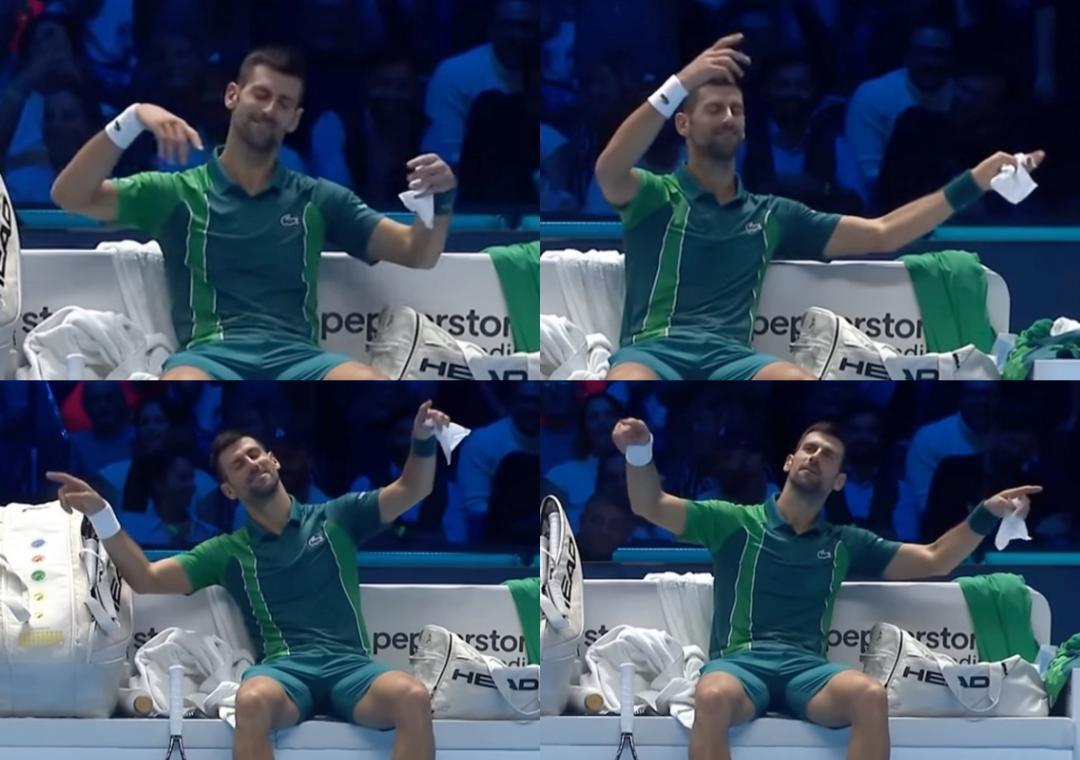 Video shows Djokovic conducting booing crowd in ATP Finals match