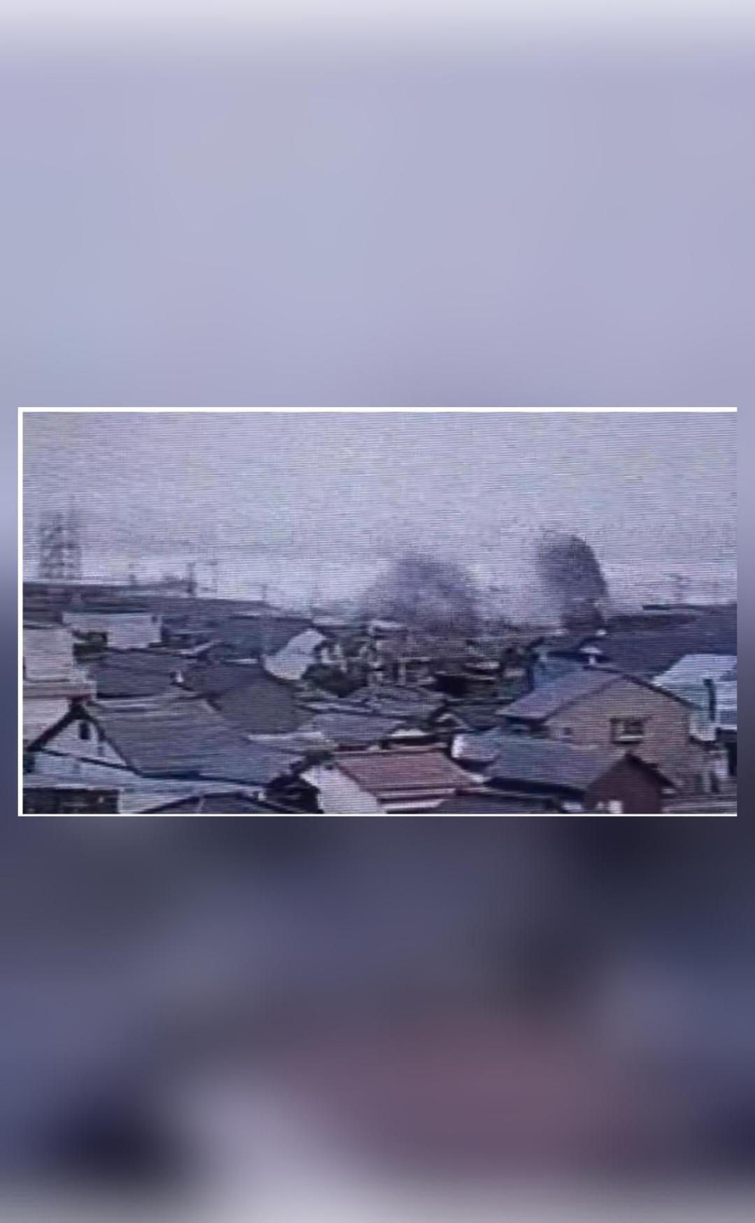 Tsunami waves hit japan